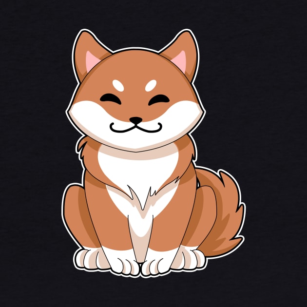 Red Shiba inu by Dracuria